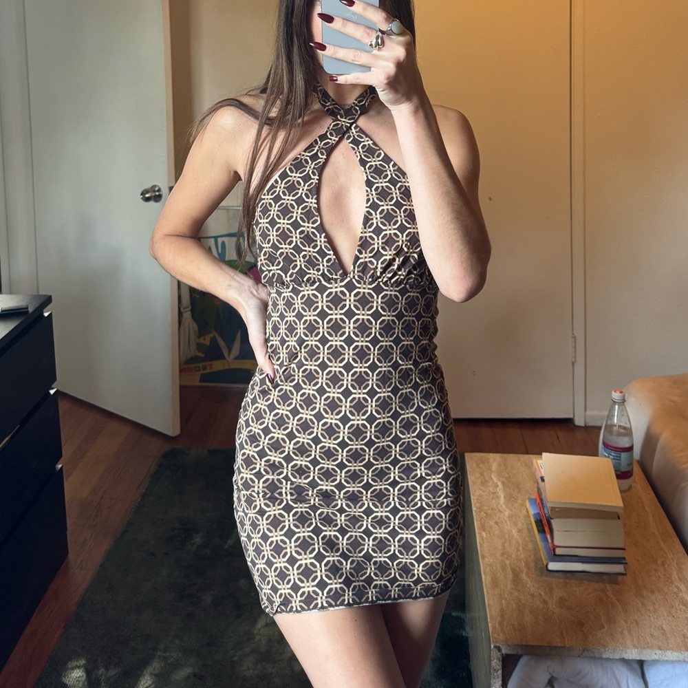 Mini pattern dress